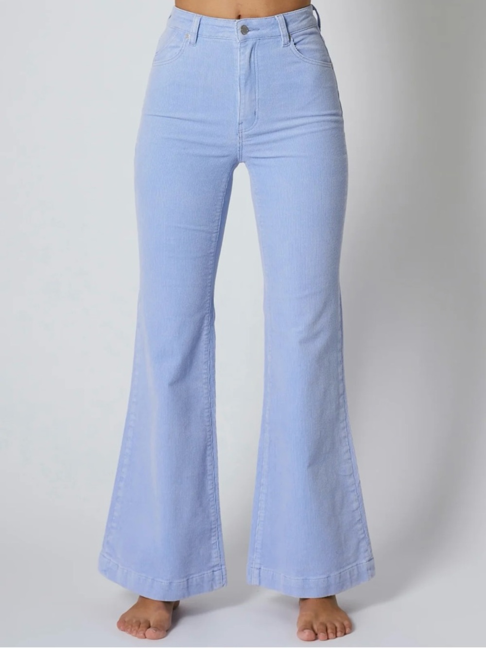 Rolla's Pants Eastcoast Flare Cord High Rise High Waist Corduroy Wisteria Sz 27